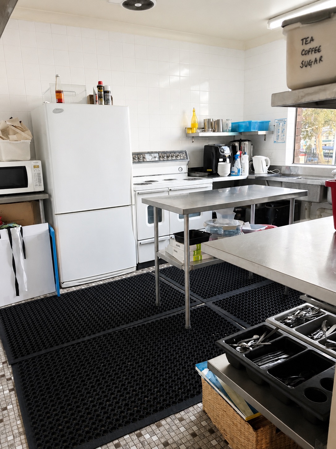 Upper floor preparation kitchen